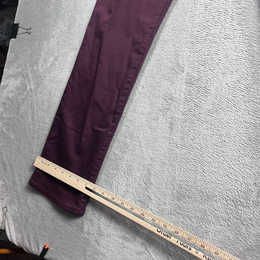 Banana Republic Travel Jean Mens 32x34 Slim Fit Burgundy Plum Stretch Pants
